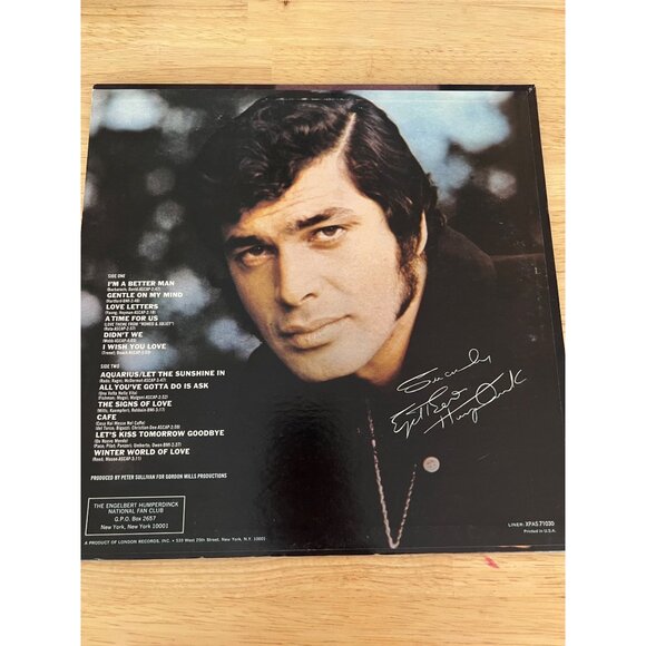 Engelbert Humperdinck "I'm A Better Man" Vinyl PAS 71030 Album Vintage Record - Picture 4 of 4